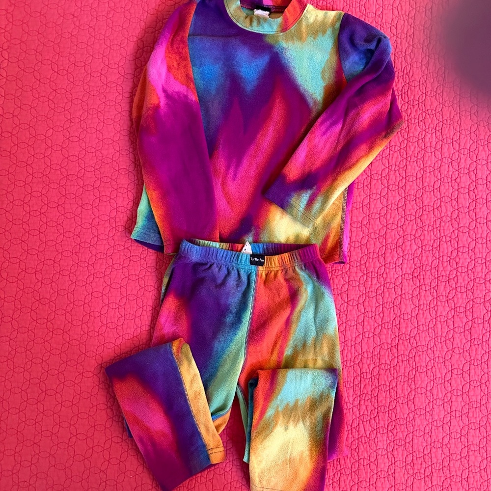 Kids Turtle Fur Tie-Dye Base Layer size 6/7